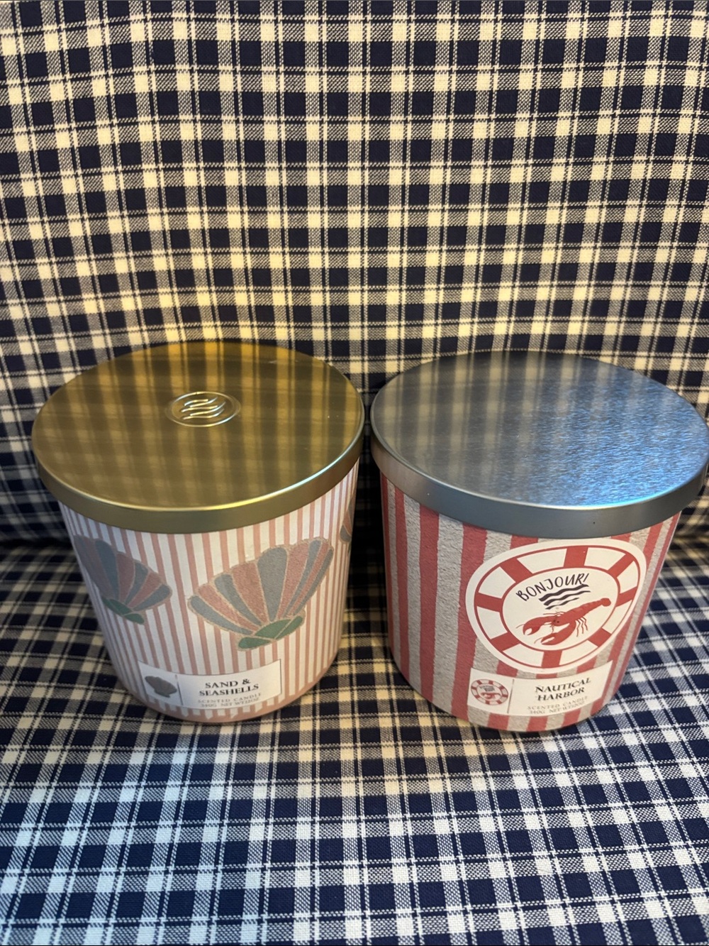 Nautical 12 ounce candle, choice of one